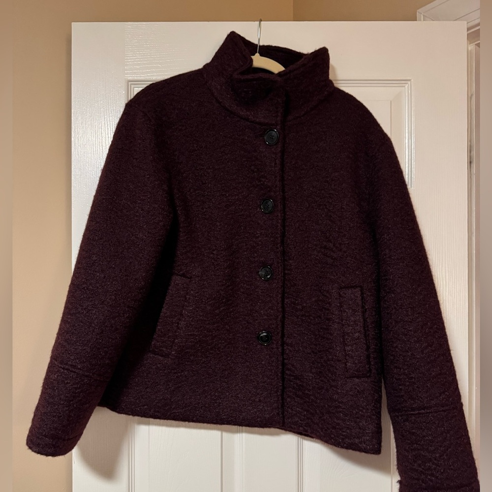 Sam Edelman stand collar Burgundy Boucher  Coat